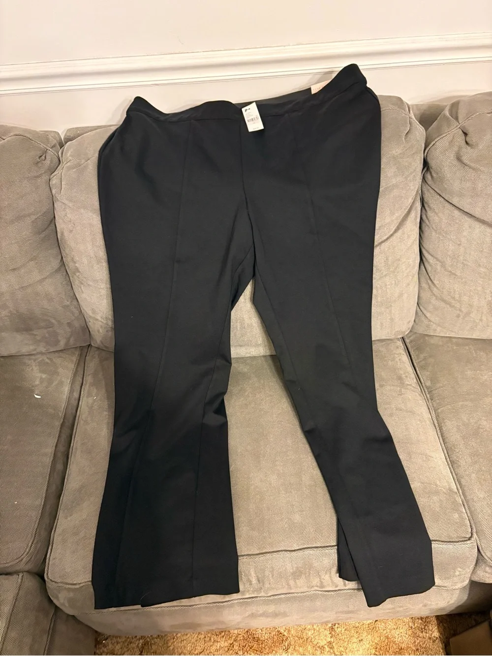 Lane Bryant Black Straight-Leg Pants